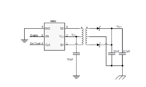 How to use IS802 as an isolated power supply?